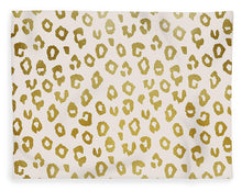 Load image into Gallery viewer, Gold Leopard Print - Blanket