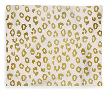 Load image into Gallery viewer, Gold Leopard Print - Blanket