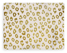Load image into Gallery viewer, Gold Leopard Print - Blanket