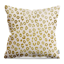 Load image into Gallery viewer, Gold Leopard Print - Throw Pillow