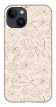 Load image into Gallery viewer, Gold Magnolia Pattern - Phone Case