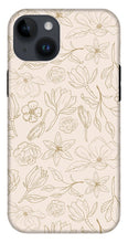 Load image into Gallery viewer, Gold Magnolia Pattern - Phone Case