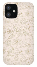 Load image into Gallery viewer, Gold Magnolia Pattern - Phone Case