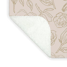 Load image into Gallery viewer, Gold Magnolia Pattern - Blanket