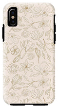 Load image into Gallery viewer, Gold Magnolia Pattern - Phone Case