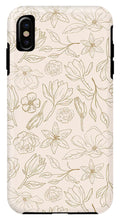Load image into Gallery viewer, Gold Magnolia Pattern - Phone Case