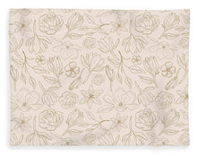 Load image into Gallery viewer, Gold Magnolia Pattern - Blanket