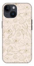 Load image into Gallery viewer, Gold Magnolia Pattern - Phone Case