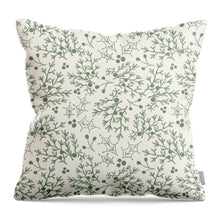 Load image into Gallery viewer, Green Christmas Branch - Throw Pillow