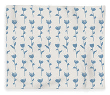 Load image into Gallery viewer, Light Blue Flower Pattern - Blanket