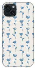 Load image into Gallery viewer, Light Blue Flower Pattern - Phone Case