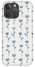 Load image into Gallery viewer, Light Blue Flower Pattern - Phone Case