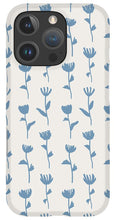 Load image into Gallery viewer, Light Blue Flower Pattern - Phone Case