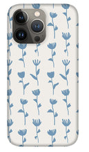 Load image into Gallery viewer, Light Blue Flower Pattern - Phone Case