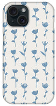 Load image into Gallery viewer, Light Blue Flower Pattern - Phone Case