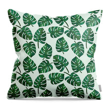 Load image into Gallery viewer, Monstera Watercolor Pattern - Throw Pillow