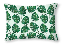 Load image into Gallery viewer, Monstera Watercolor Pattern - Throw Pillow