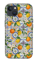 Load image into Gallery viewer, Orange and Lemon Tile Pattern - Phone Case
