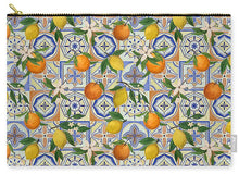 Load image into Gallery viewer, Orange and Lemon Tile Pattern - Zip Pouch