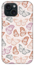 Load image into Gallery viewer, Orange and Pink Butterfly Pattern - Phone Case