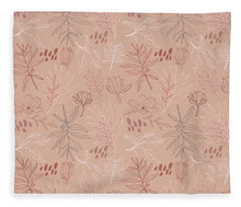 Load image into Gallery viewer, Pink Desert Leaf Pattern - Blanket