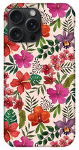 Load image into Gallery viewer, Pink Tropical Flower Pattern - Phone Case