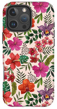 Load image into Gallery viewer, Pink Tropical Flower Pattern - Phone Case