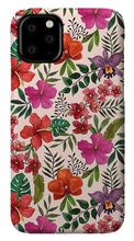Load image into Gallery viewer, Pink Tropical Flower Pattern - Phone Case
