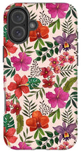 Load image into Gallery viewer, Pink Tropical Flower Pattern - Phone Case