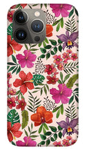 Load image into Gallery viewer, Pink Tropical Flower Pattern - Phone Case