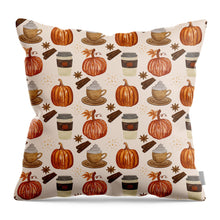 Load image into Gallery viewer, Pumpkin Spice Coffee - Throw Pillow