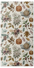 Load image into Gallery viewer, Pumpkins, Flowers and Fall Foliage - Beach Towel