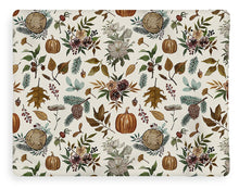 Load image into Gallery viewer, Pumpkins, Flowers and Fall Foliage - Blanket