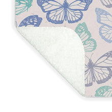 Load image into Gallery viewer, Purple and Green Butterfly Pattern - Blanket