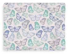 Load image into Gallery viewer, Purple and Green Butterfly Pattern - Blanket