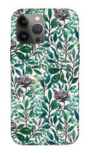 Load image into Gallery viewer, Purple Flowers and Eucalyptus Leaves - Phone Case