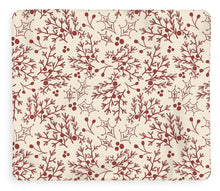 Load image into Gallery viewer, Red Christmas Branch - Blanket