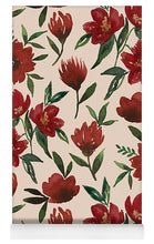 Load image into Gallery viewer, Red Fall Flowers - Yoga Mat