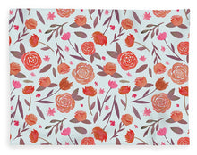 Load image into Gallery viewer, Red Floral Pattern - Blanket