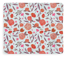 Load image into Gallery viewer, Red Floral Pattern - Blanket