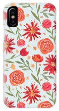 Load image into Gallery viewer, Red Flower Burst Pattern - Phone Case