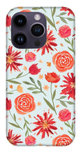 Load image into Gallery viewer, Red Flower Burst Pattern - Phone Case