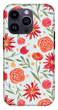 Load image into Gallery viewer, Red Flower Burst Pattern - Phone Case