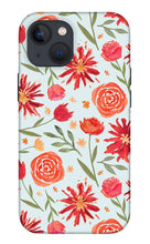 Load image into Gallery viewer, Red Flower Burst Pattern - Phone Case