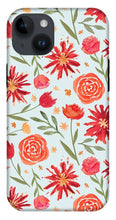 Load image into Gallery viewer, Red Flower Burst Pattern - Phone Case