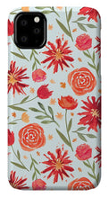 Load image into Gallery viewer, Red Flower Burst Pattern - Phone Case
