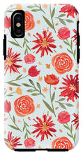 Load image into Gallery viewer, Red Flower Burst Pattern - Phone Case