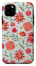 Load image into Gallery viewer, Red Flower Burst Pattern - Phone Case