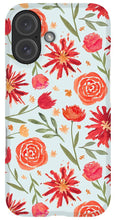 Load image into Gallery viewer, Red Flower Burst Pattern - Phone Case