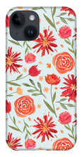 Load image into Gallery viewer, Red Flower Burst Pattern - Phone Case